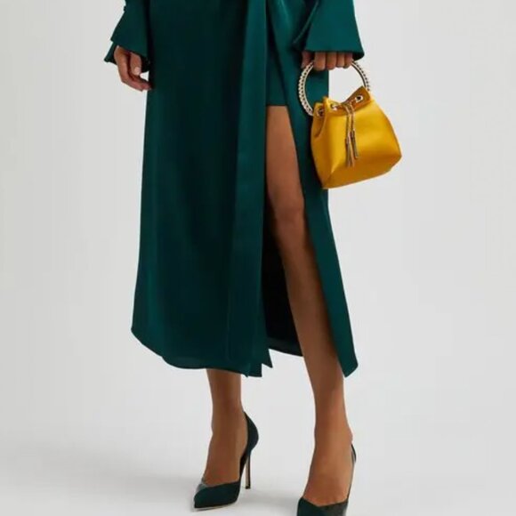 JIMMY CHOO CASS 95 DARK GREEN (suede/patent leather) SIZE 38 - Picture 10 of 10